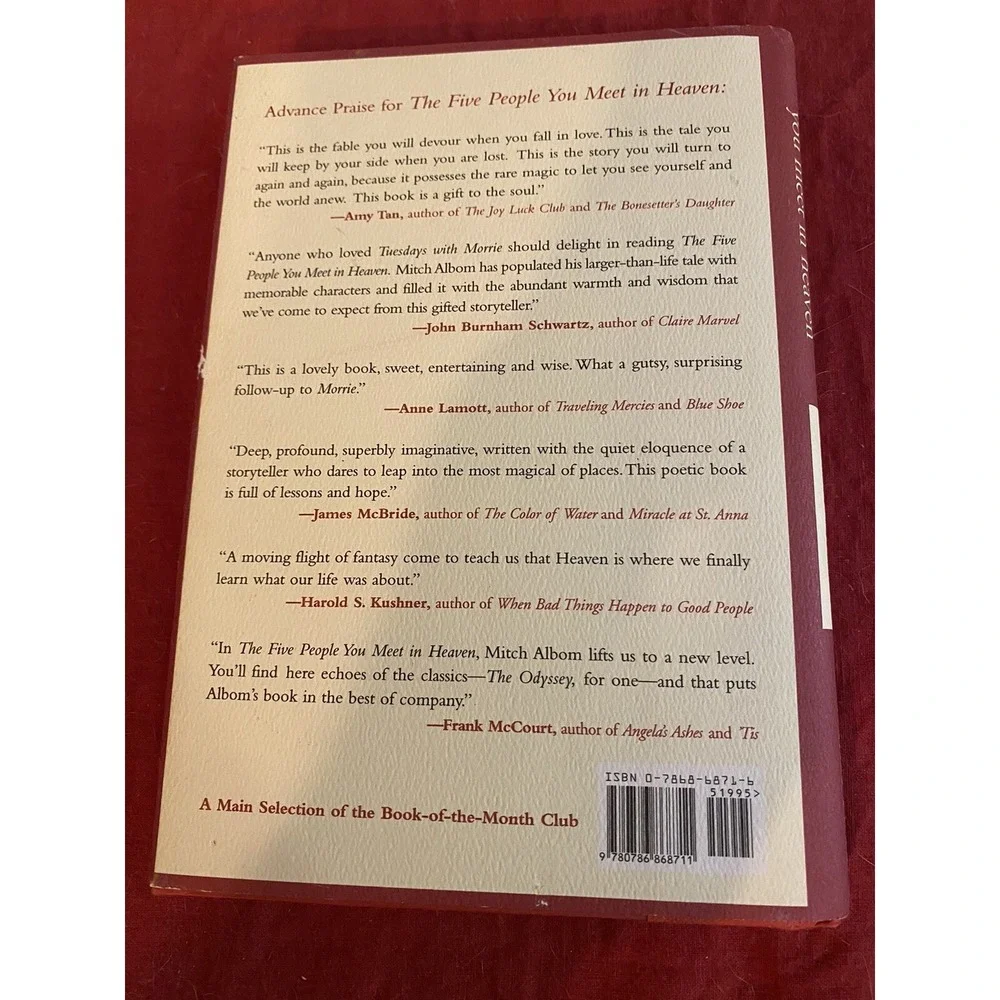 Five People You Meet in Heaven by Mitch Albom 2003, Hardcover, DJ, FIRST EDITION